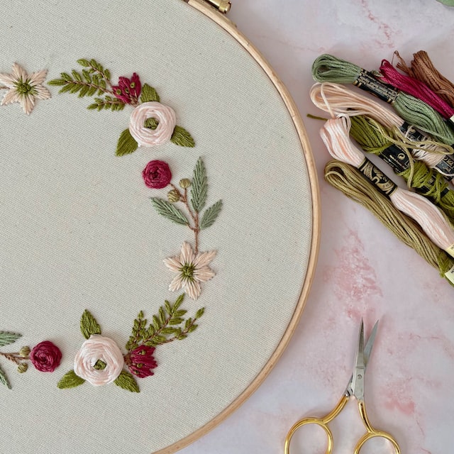 embroidery flower