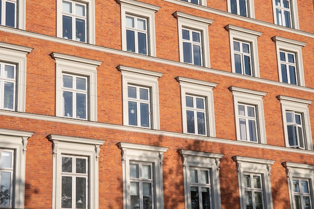 windows of an apartments